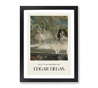 Ballet At The Paris Opera By Edgar Degas Exhibition Museum Painting Framed Wall Art Print, Ready to Hang Picture for Living Room Bedroom Home Office Décor, Black A2 (64 x 46 cm)