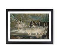 Ballet at The Paris Opera by Edgar Degas Framed Print | A2 Black Framed Wall Art | Ready to Hang | Modern Nature Picture | Living Room Bedroom Lounge Office