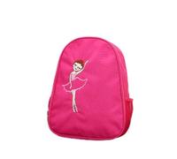 Ballet Bag, Dance Recital Bag Dance Bag for Girls Large Capacity with 2 Mesh Pockets Girls Ballet Dance Embroidered Backpack Kids Shoulder Sports Bag for School Travel Dance Yoga