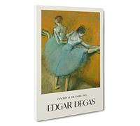 Ballet Ballerina Dancers at The Bar Edgar Degas Canvas Print | Gallery Wrapped 30mm Frame Wall Art | 30x20 inches | Ready to Hang | Impressionist Picture | Living Room Bedroom Lounge Office