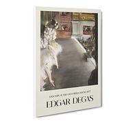 Ballet Ballerina Dancers At The Old Opera House By Edgar Degas Canvas Print | Gallery Wrapped 30mm Frame Wall Art | 20x14 inches | Ready to Hang | Impressionist Picture | Living Room Lounge Office