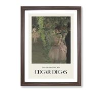 Ballet Ballerina Dancers Backstage By Edgar Degas Exhibition Museum Painting Framed Print | A3 Walnut Framed Wall Art | Ready to Hang | Modern Historical Picture | Living Room Bedroom Lounge Office