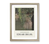 Ballet Ballerina Dancers Backstage By Edgar Degas Exhibition Museum Painting Framed Print | A4 Oak Framed Wall Art | Ready to Hang | Modern Historical Picture | Living Room Bedroom Lounge Office