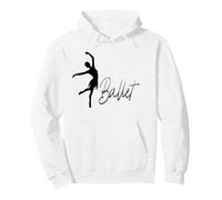 Ballet Ballerina Elegant Dance Typography Design Pullover Hoodie