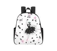 Ballet Ballerina Girl Bag Pack 12.40x5.12x14.17inch Hiking Backpack Multipurpose Casual Backpack College Business Travel School,Office