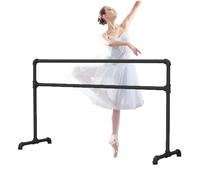 Ballet Barre Portable Double Layer Ballet Barre, Iron Leg Pressure Bar Suitable for Adult and Children's Dance Rooms, 1m/3.3FT, Black