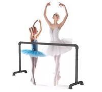 Ballet Barre Single Layer Ballet Pole with Anti Slip and Stable Base, Stretching Bar Fitness Training Dance Bar, 1m/3.3FT, Black