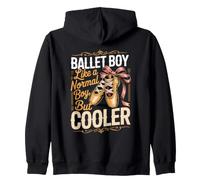 Ballet Boy Like a Normal Boy but Cooler Ballet Dancer Pointe Zip Hoodie