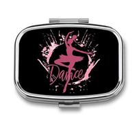 Ballet Dancer Ballerina Dance Travel Pill Box Portable Pill Organizer Medical Box Pill Case Pill Container for Men Women