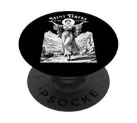Ballet Dancer Ballerina Patron Saint Teresa Dancers Dancing PopSockets Adhesive PopGrip