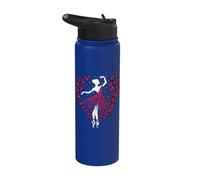 Ballet Dancer Butterflies Dress Dancing Stainless Steel Insulated Water Bottle
