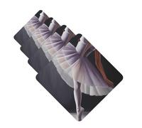 Ballet Dancer Car Air Freshener Cards for Women Men 4 Pack Cute Car Accessories Long Lasting Scent Car Diffuser Hanging Auto Aromatherapy Tablets Car Fresheners Gifts