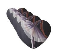 Ballet Dancer Car Air Freshener Cards for Women Men 4 Pack Cute Car Accessories Long Lasting Scent Car Diffuser Hanging Auto Aromatherapy Tablets Car Fresheners Gifts