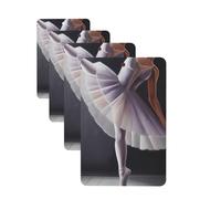 Ballet Dancer Car Air Freshener Cards for Women Men 4 Pack Cute Car Accessories Long Lasting Scent Car Diffuser Hanging Auto Aromatherapy Tablets Car Fresheners Gifts