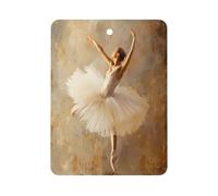 Ballet Dancer Car Air Freshener Hanging Car Incense Chip Diffuser Scented Decor for Car Interior Accessories White-style