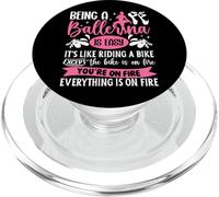 Ballet Dancer Dance Girl Ballerina Being A Ballerina Is Easy PopSockets PopGrip for MagSafe