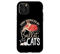 Ballet Dancer Dance Girl Ballerina Cat Easily Distracted By Case for iPhone 11 Pro