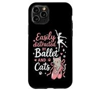 Ballet Dancer Dance Girl Ballerina Cat Easily Distracted By Case for iPhone 11 Pro