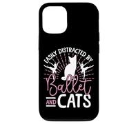 Ballet Dancer Dance Girl Ballerina Cat Easily Distracted By Case for iPhone 12/12 Pro