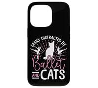 Ballet Dancer Dance Girl Ballerina Cat Easily Distracted By Case for iPhone 13 Pro