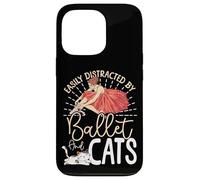 Ballet Dancer Dance Girl Ballerina Cat Easily Distracted By Case for iPhone 13 Pro