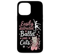 Ballet Dancer Dance Girl Ballerina Cat Easily Distracted By Case for iPhone 13 Pro Max