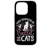 Ballet Dancer Dance Girl Ballerina Cat Easily Distracted By Case for iPhone 14 Pro