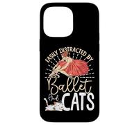 Ballet Dancer Dance Girl Ballerina Cat Easily Distracted By Case for iPhone 14 Pro Max
