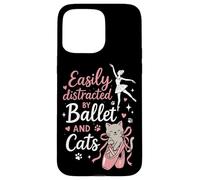 Ballet Dancer Dance Girl Ballerina Cat Easily Distracted By Case for iPhone 15 Pro Max