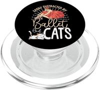 Ballet Dancer Dance Girl Ballerina Cat Easily Distracted By PopSockets PopGrip for MagSafe