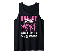 Ballet Dancer Dance Girl Ballerina Dad Ballet Dad Full Heart Tank Top