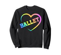 Ballet Dancer Dance Girl Ballerina Heart Watercolor Ballet Sweatshirt