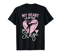 Ballet Dancer Dance Girl Ballerina Mom Diamonds My Heart is T-Shirt