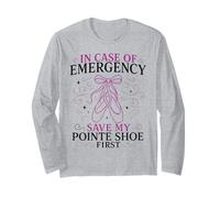Ballet Dancer Dance Girl Ballerina Pointe Shoe in Case of Long Sleeve T-Shirt