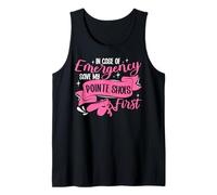 Ballet Dancer Dance Girl Ballerina Pointe Shoe In Case Of Tank Top