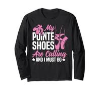 Ballet Dancer Dance Girl Ballerina Pointe Shoe My Pointe Long Sleeve T-Shirt