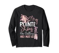 Ballet Dancer Dance Girl Ballerina Pointe Shoe My Pointe Long Sleeve T-Shirt
