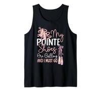 Ballet Dancer Dance Girl Ballerina Pointe Shoe My Pointe Tank Top