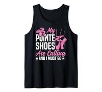Ballet Dancer Dance Girl Ballerina Pointe Shoe My Pointe Tank Top