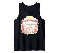 Ballet Dancer Dancing Easter Jesus Resurrection Girl Women Tank Top