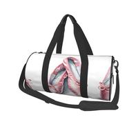 Ballet Dancer Duffle Bag With Shoes Compartment And Adjustable Strap,Foldable Travel Duffel Bags For Men Women,Waterproof Duffel Bags, Black, One Size