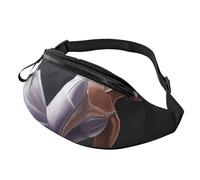 Ballet Dancer Fanny Pack for Men Women, Waterproof Sports Waist Bag Fashion Belt Bag Crossbody Bags Hip Bum Bag with Adjustable Strap Large Sling Bag Purse for Travel Hiking