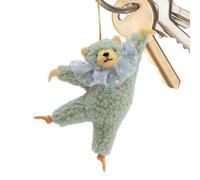 Ballet Dancer Figurine Portable Cute Cat Plush Keychain Mini Soft Bag Charm