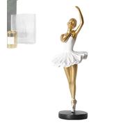 Ballet Dancer Figurine - Resin Craft, Contemporary Style, Elegant Modern Dancer Ornament, Decorative Home Accent Piece, Art Sculpture | Sophisticated Home Styling Guide For Tabletop Desktop Display