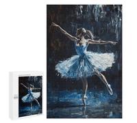 Ballet Dancer in Blue Ballet Wall Art Jigsaw Puzzle, 1000 PCS, Indoor Activity for The Home, A for Adult Puzzle Lovers, at Home