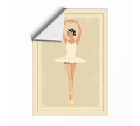 Ballet Dancer in Repose Retro Unframed Wall Art Print A2 (59.4×42cm), Wall Decor for Living Room, Bedroom, Office & Home, Art Gift