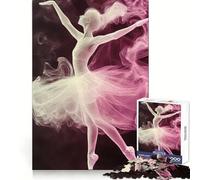 Ballet Dancer in Smoke Adult Jigsaw Puzzles1000 Pieces Brain Memory Slow Leisure Tight Lock Thoughtful Xmas (38x52cm)
