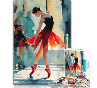 Ballet Dancer Jigsaw Puzzles for Adults 1000 Piece,Challenging Game Toys Every Piece Is Unique - Challenging Family Fun Game 50x75cm