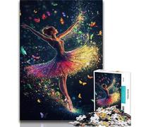 Ballet Dancer Jigsaw Puzzles for Adults 1000,Staycation Kill Time Every Piece Is Unique - Challenging Family Fun Game (75x50cm)