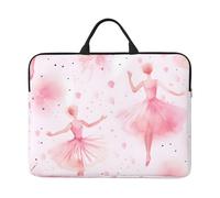 Ballet Dancer Laptop Case 14 Inch Ballerina Laptop Bag for Women Men, Water-Resistant Business Computer Carrying Bag Shockproof Notebook Sleeve